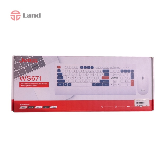 ست موس و کیبورد بیسیم jedel مدل WS671