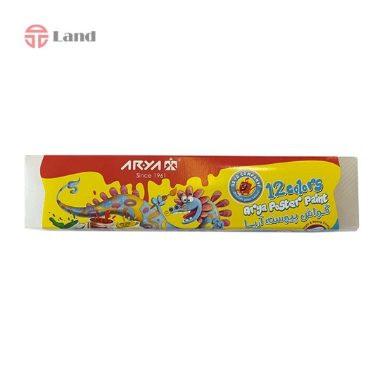 گواش 12 رنگ طلقی پیوسته آریا کد 4015