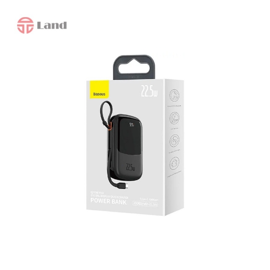 پاور بانک باسیوس 22.5W ظرفیت 10000 مدل PPQD0601