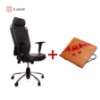 زیر دستی قائم چوبی ++صندلی مدیریتی نیلپرمدل-NOCM812V(مشکی-قهوای)