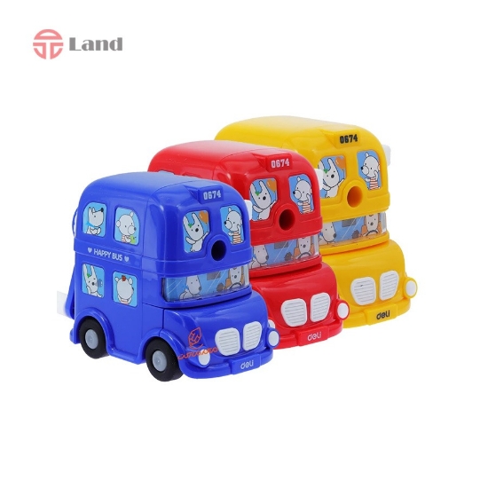 تراش رومیزی deli طرح اتوبوس مدل E0674