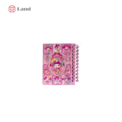 دفترچه یادداشت سیمی آکواریومی استیکردار کرومی