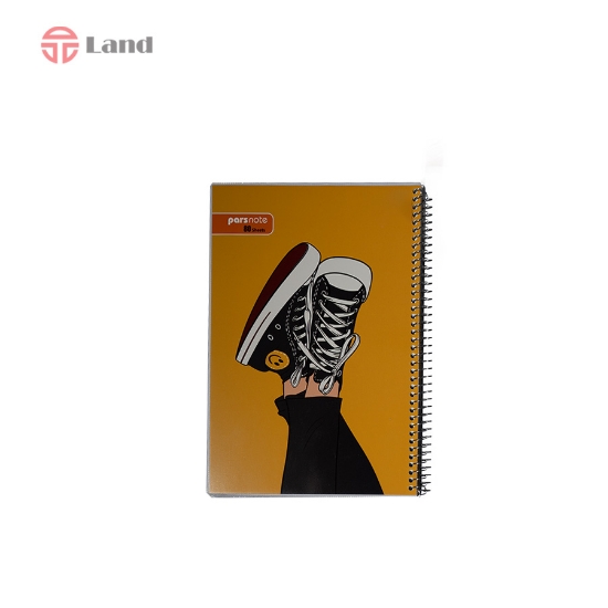 دفتر سیمی 80 برگ پارس نوت جلد طلقی کاسیک V1003