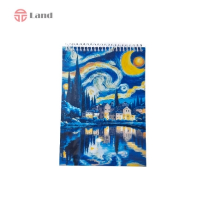 دفتر نقطه ای 80 برگ نئوپک طرح ونگوگ سایز A5