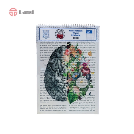 دفتر شطرنجی 80 برگ نئوپک طرح مغز سایز A4