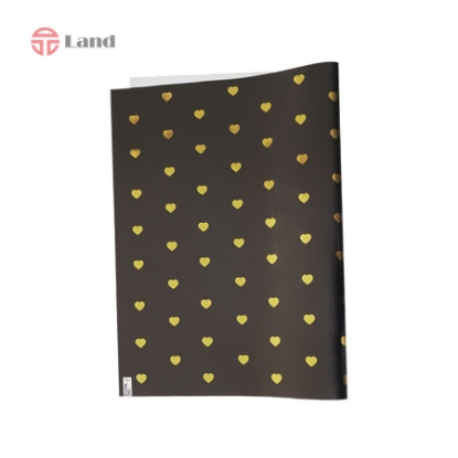 کاغذ کادو گلاسه دورو برگ تحریر مدل کیوت قلبی