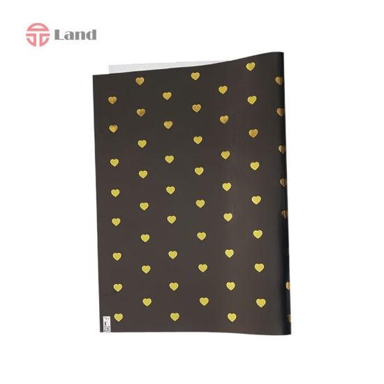 کاغذ کادو گلاسه دورو برگ تحریر مدل کیوت قلبی