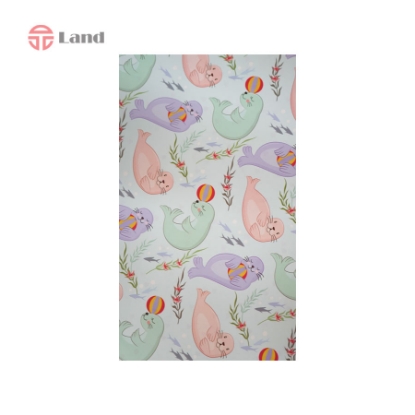 کاغذ کادو گلاسه برگ تحریر طرح خوک آبی