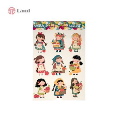 برچسب نئوپک سیب دختربچه کد 1016