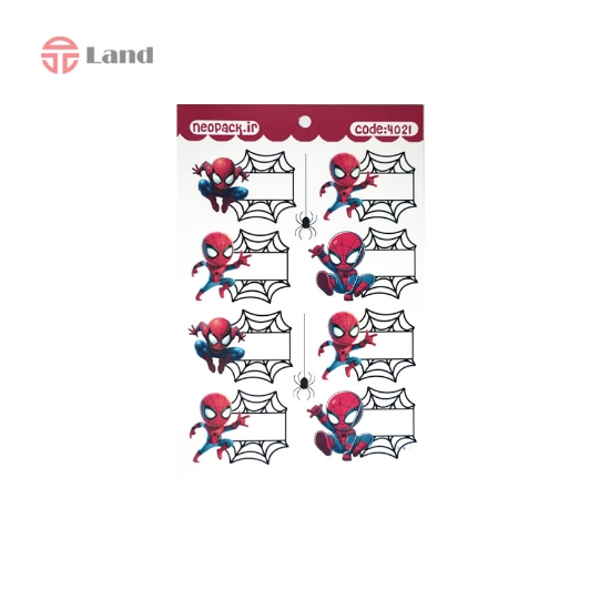 برچسب اسامی نئوپک مرد عنکبوتی کد 4021