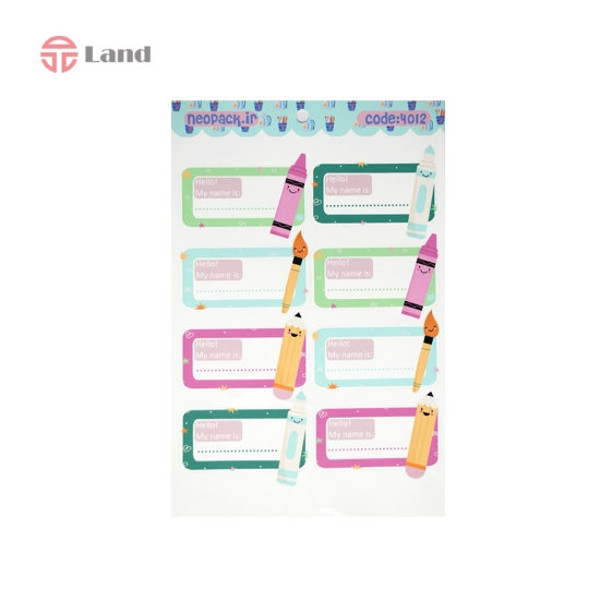 برچسب اسامی نئوپک قلم کد 4012