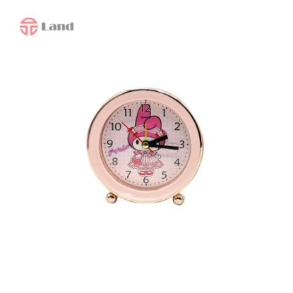 ساعت رومیزی گرد کرومی