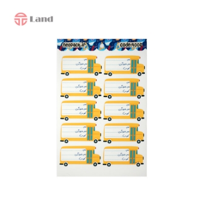 برچسب اسامی نئوپک اتوبوس کد 4006