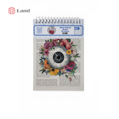 دفتر شطرنجی 80 برگ نئوپک طرح چشم سایز A6