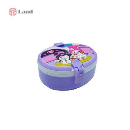 ظرف غذا بیضی دوطبقه کارا طرح کرومی