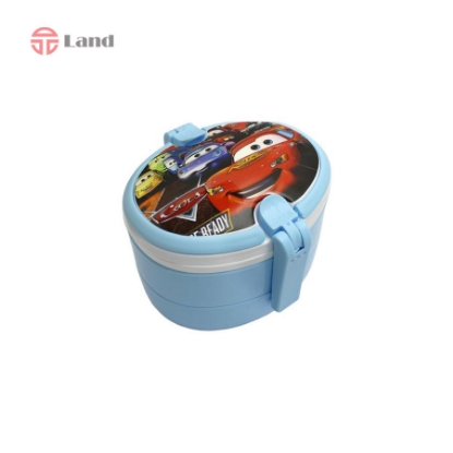 ظرف غذا بیضی دوطبقه کارا طرح ماشین ها