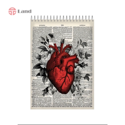 دفتر نقطه ای سیمی 80 برگ نئوپک طرح قلب A4