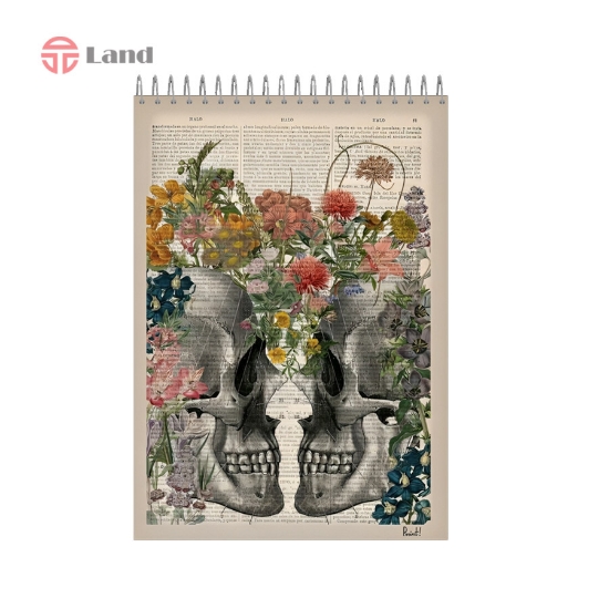 دفتر 80 برگ نئوپک طرح جمجمه سایز A4
