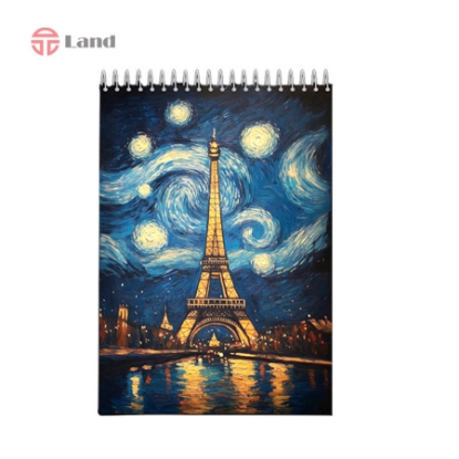 دفتر شطرنجی 80 برگ نئوپک طرح ونگوگ سایز A4