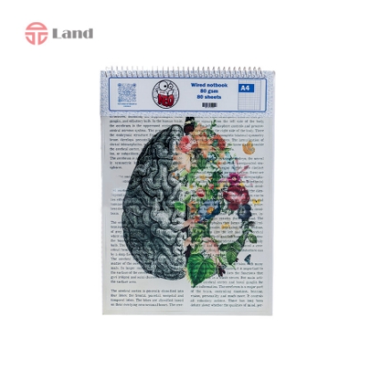 دفتر نقطه ای 80 برگ نئوپک طرح مغز سایز A4