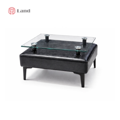 میز عسلی دیاکو پایه فلزی راحتیران S111-چرمی