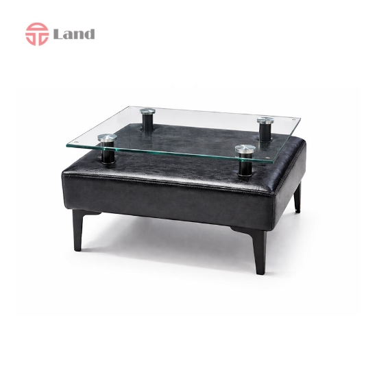 میز عسلی دیاکو پایه فلزی راحتیران S111-چرمی