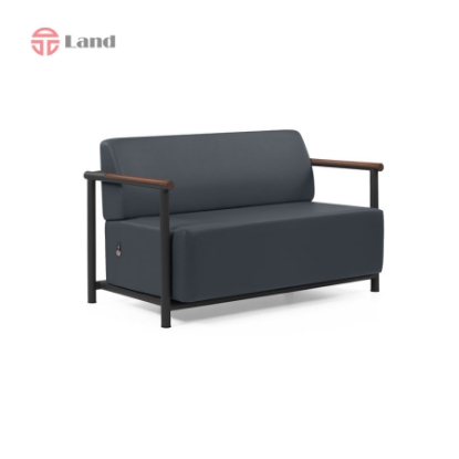 مبل اداری انرژی دو نفره مدل B492W (دسته چوبی قهوه ای)