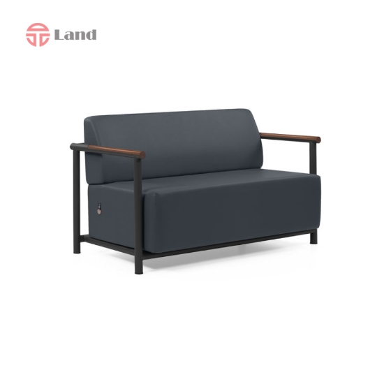 مبل اداری انرژی دو نفره مدل B492W (دسته چوبی قهوه ای)