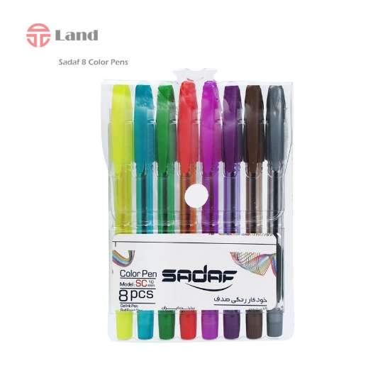 پک خودکار 8 رنگ صدف مدل SC 0.7mm