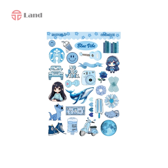 برچسب نیوپک blue vibe کد 1003