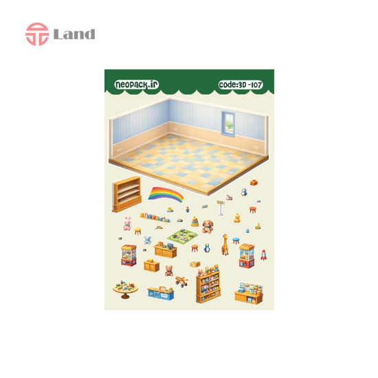 برچسب نیوپک سه بعدی کد 3D-107