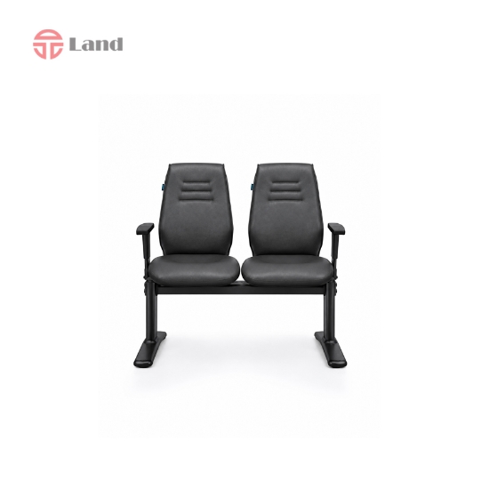 صندلی انتظار دو نفره انرژی مدل W90,2 دسته ثابت پایه مشکی