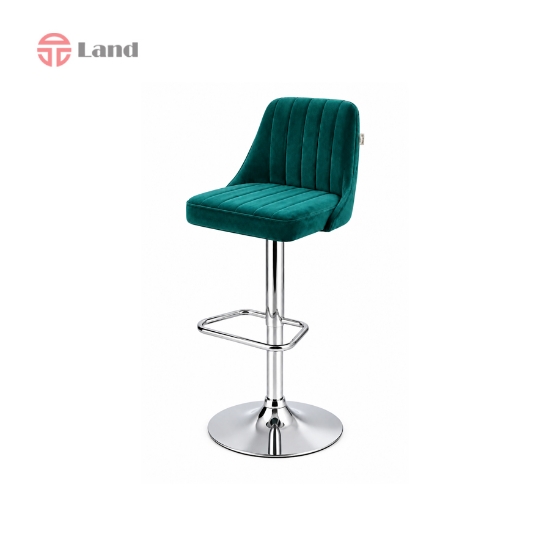 صندلی اپن راحتیران رکابدار کروم صفحه بشقابی پارچه ای V161