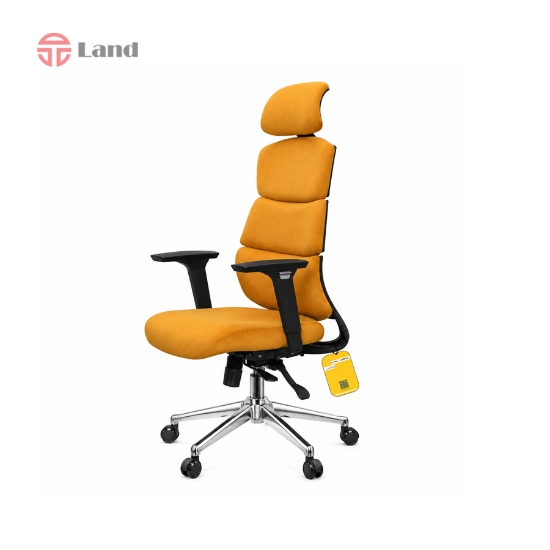 صندلی مدیریتی راحتیران مدل T2215 اسلایدار کشویی پایه فلزی مشکی - پارچه ای