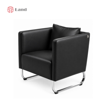 مبل یک نفره ورساچه پایه کروم راحتیران M311 - چرمی