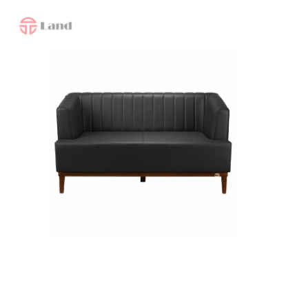 مبل دو نفره افرا پایه چوبی راحتیران M222 - چرم تنفسی