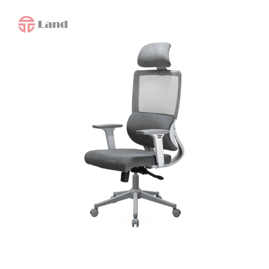 صندلی مدیریتی راحتیران مدل T3110 پایه فلزی طوسی
