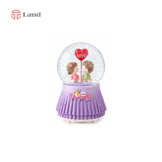 گوی پمپی موزیکال بزرگ طرح پرنسس