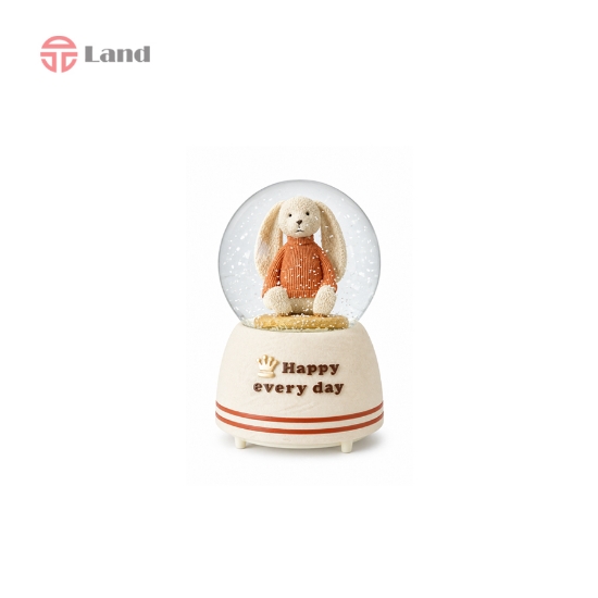 گوی پمپی موزیکال طرح happy خرگوش