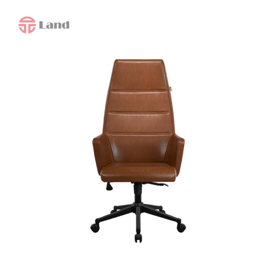 صندلی مدیریتی راحتیران مدل T5110 پایه فلزی مشکی - چرمی