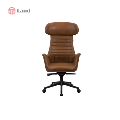 صندلی مدیریتی راحتیران مدل T3520 پایه فلزی مشکی - چرمی