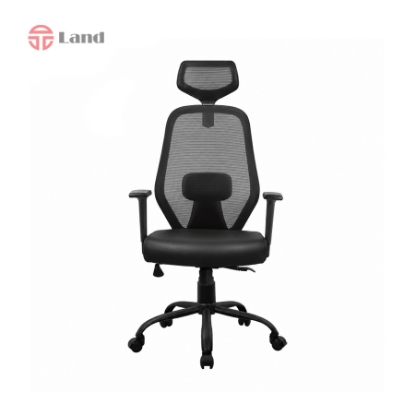 صندلی مدیریتی راحتیران مدل T3615 پایه فلزی مشکی- چرمی
