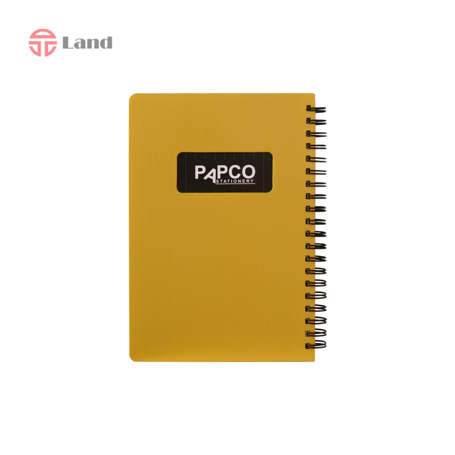 دفتر یادداشت یک خط متالیک 100 برگ پاپکو PAPCO