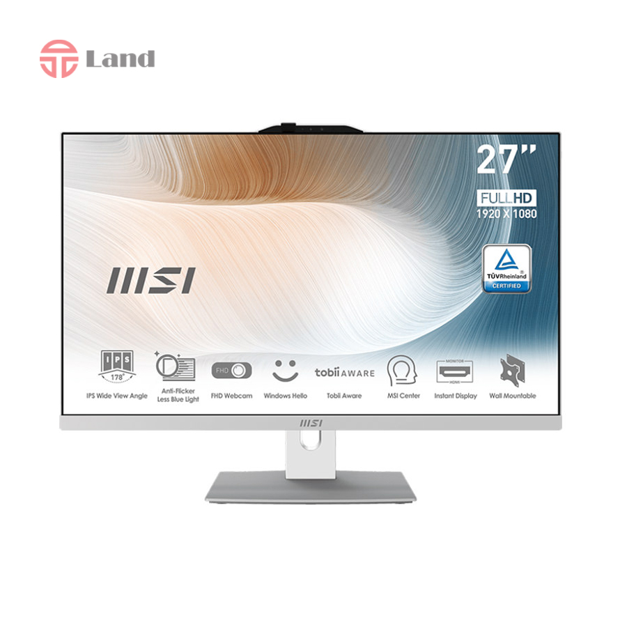 سيستم-all-in-one--مدل-msi-Modern-am272P-سايز-27-اينچ--سفید